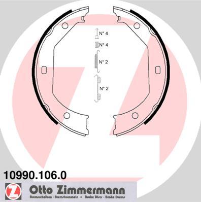 Zimmermann 10990.106.0 - Bremžu loku kompl., Stāvbremze adetalas.lv