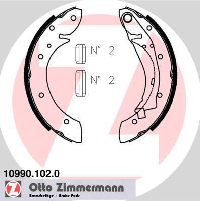 Zimmermann 10990.102.0 - Bremžu loku komplekts adetalas.lv