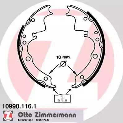 Zimmermann 10990.116.1 - Bremžu loku komplekts adetalas.lv