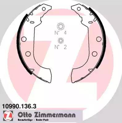 Zimmermann 10990.136.3 - Bremžu loku komplekts adetalas.lv