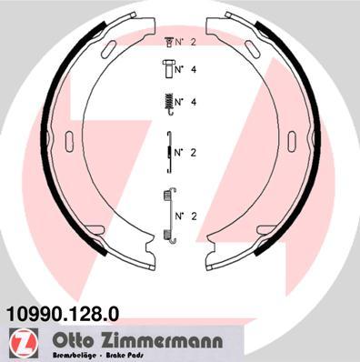 Zimmermann 10990.128.0 - Bremžu loku kompl., Stāvbremze adetalas.lv