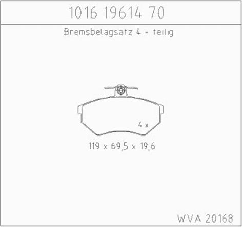 Zimmermann 10161961470 - Bremžu uzliku kompl., Disku bremzes adetalas.lv