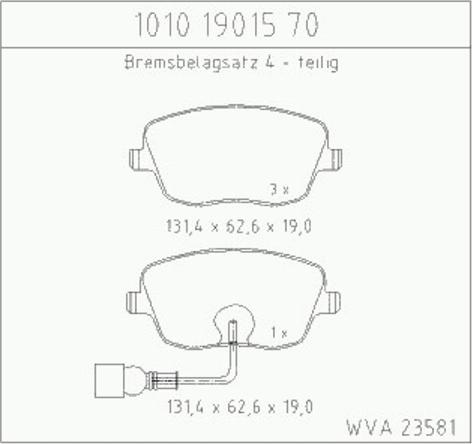 Zimmermann 10101901570 - Bremžu uzliku kompl., Disku bremzes adetalas.lv