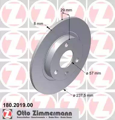 Zimmermann 180.2019.00 - Piedziņas skriemelis, Kloķvārpsta adetalas.lv