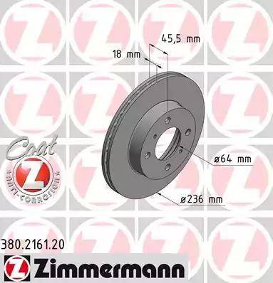 Zimmermann 380.2161.20 - Bremžu diski adetalas.lv