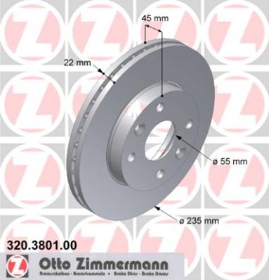 Zimmermann 320.3801.00 - Bremžu diski adetalas.lv