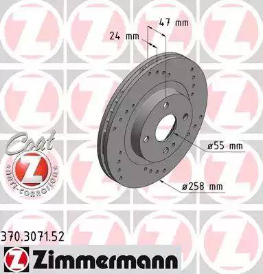 Zimmermann 370.3071.52 - Bremžu diski adetalas.lv