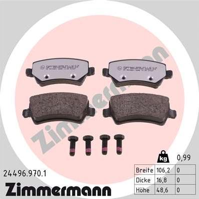 Zimmermann 24496.970.1 - Bremžu uzliku kompl., Disku bremzes adetalas.lv