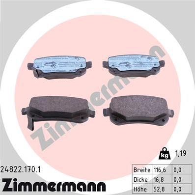 Zimmermann 24822.170.1 - Bremžu uzliku kompl., Disku bremzes adetalas.lv