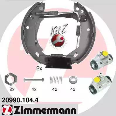 Zimmermann 20990.104.4 - Bremžu loku komplekts adetalas.lv