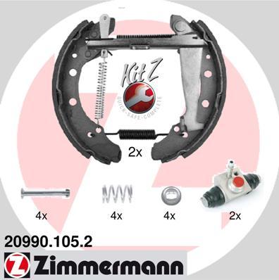 Zimmermann 20990.105.2 - Bremžu loku komplekts adetalas.lv