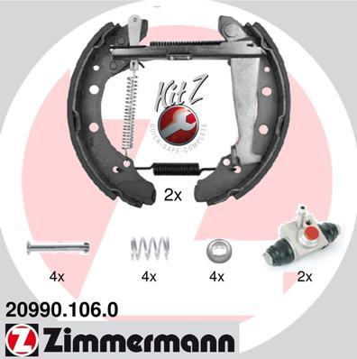 Zimmermann 20990.106.0 - Bremžu loku komplekts adetalas.lv