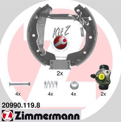 Zimmermann 20990.119.8 - Bremžu loku komplekts adetalas.lv