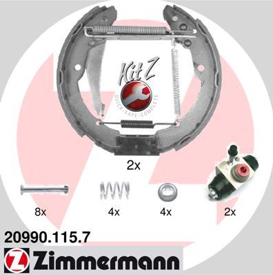 Zimmermann 20990.115.7 - Bremžu loku komplekts adetalas.lv