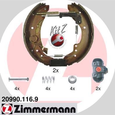 Zimmermann 20990.116.9 - Bremžu loku komplekts adetalas.lv