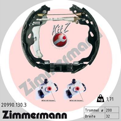 Zimmermann 20990.130.3 - Bremžu loku komplekts adetalas.lv