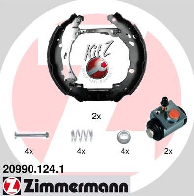 Zimmermann 20990.124.1 - Bremžu loku komplekts adetalas.lv