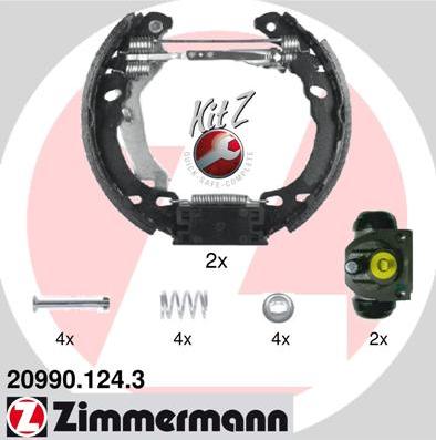 Zimmermann 20990.124.3 - Bremžu loku komplekts adetalas.lv