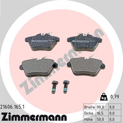 Zimmermann 21606.165.1 - Bremžu uzliku kompl., Disku bremzes adetalas.lv