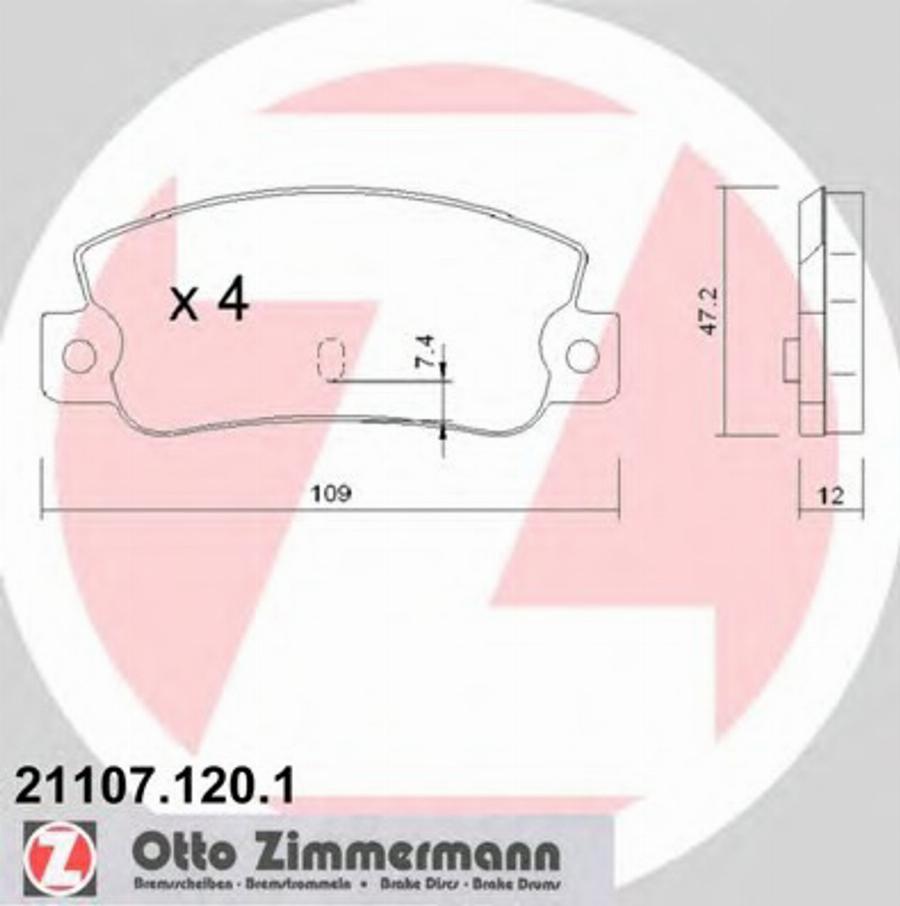 Zimmermann 211071201 - Bremžu uzliku kompl., Disku bremzes adetalas.lv