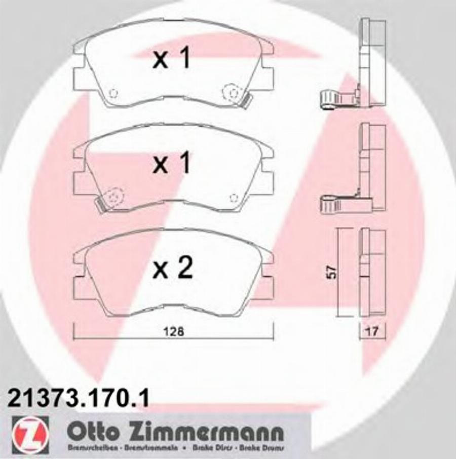 Zimmermann 21373.170.1 - Bremžu uzliku kompl., Disku bremzes adetalas.lv