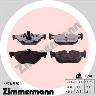 Zimmermann 23926.970.1 - Bremžu uzliku kompl., Disku bremzes adetalas.lv