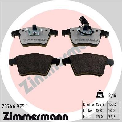 Zimmermann 23746.975.1 - Bremžu uzliku kompl., Disku bremzes adetalas.lv