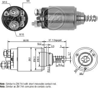 ZM ZM-544 - Ievilcējrelejs, Starteris adetalas.lv