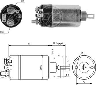 ZM ZM-524 - Ievilcējrelejs, Starteris adetalas.lv