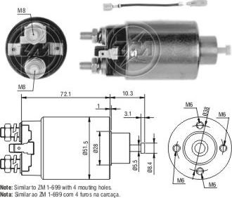 ZM ZM-2699 - Ievilcējrelejs, Starteris adetalas.lv