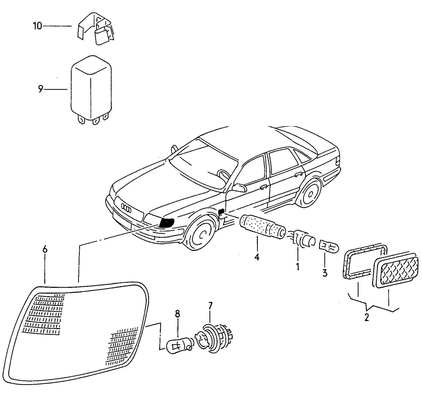 AUDI 1H0 953 227 - Pagrieziena signāla pārtraucējs adetalas.lv