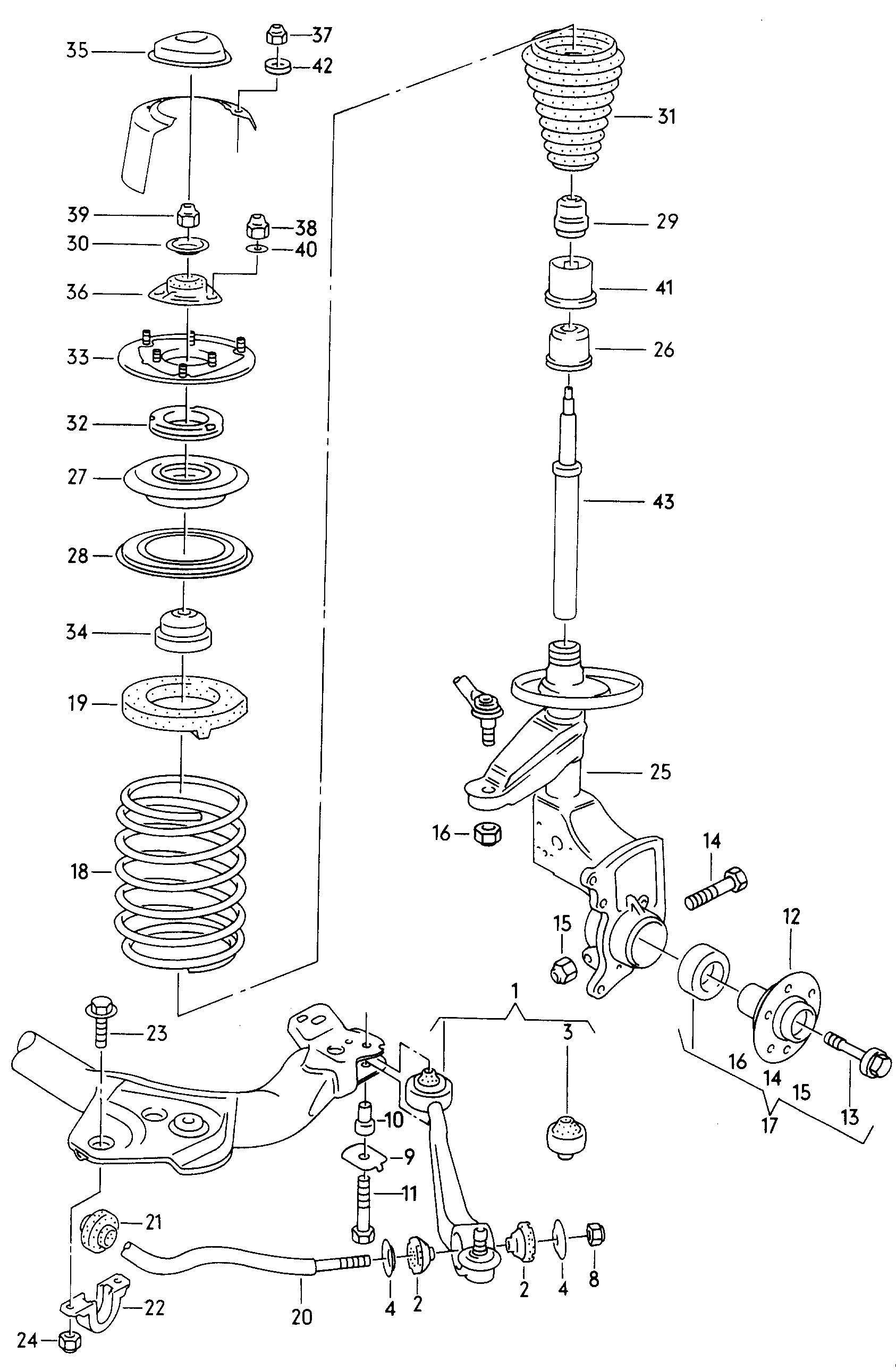 Skoda 4A0413031 - Amortizators adetalas.lv