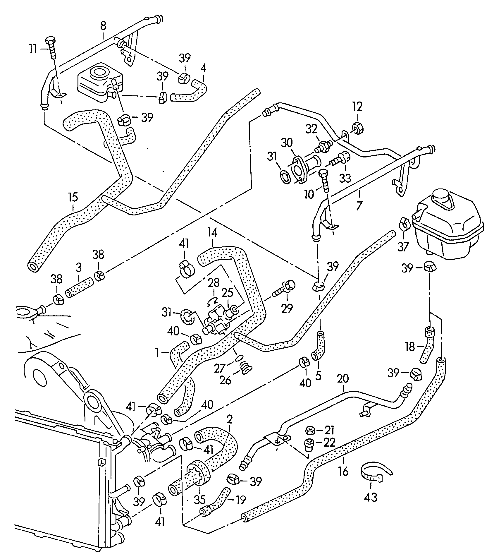 VW 037 121 132 G - Dzesēšanas šķidruma flancis adetalas.lv