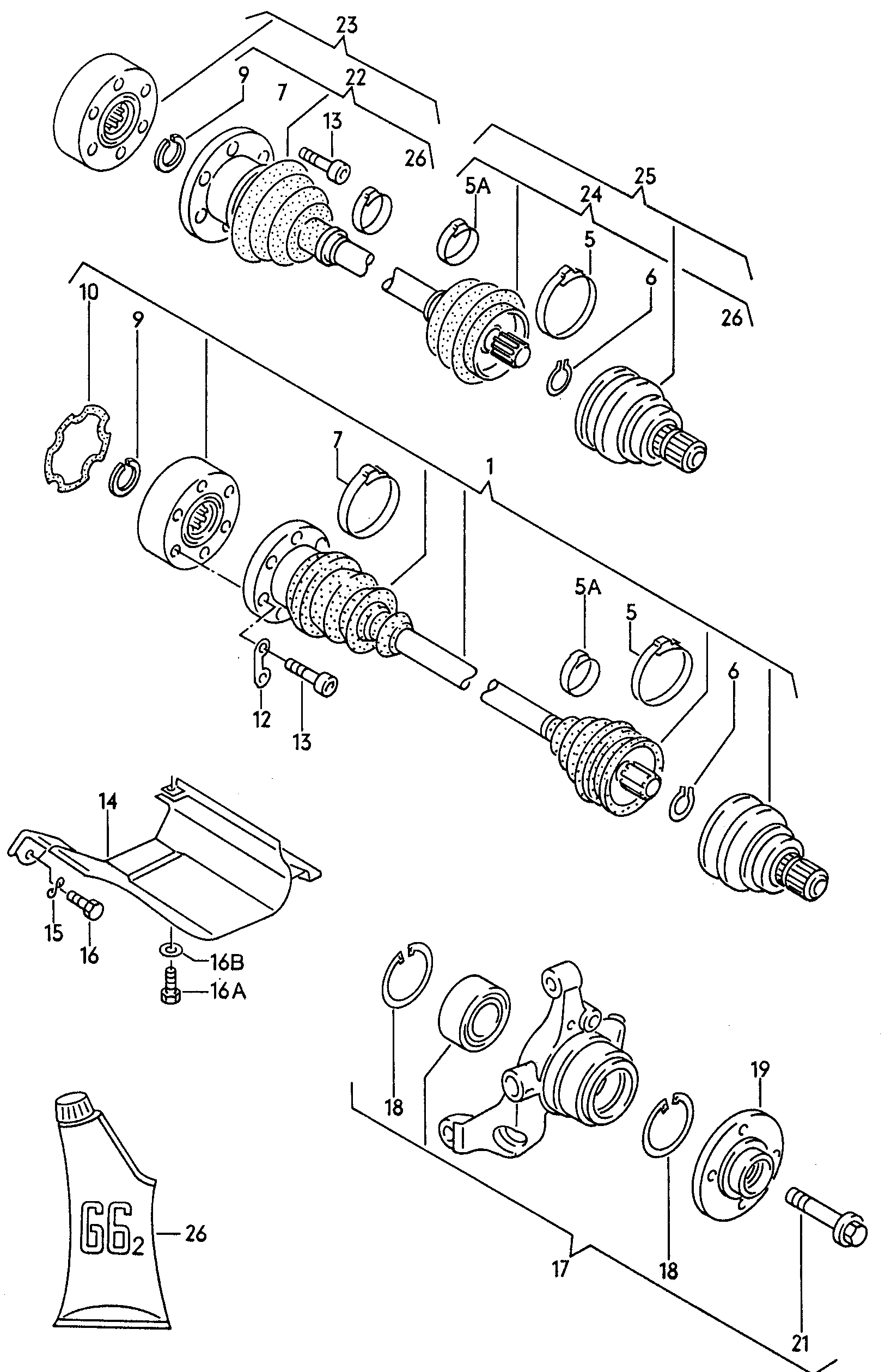 VAG 443498625F - Riteņa rumbas gultņa komplekts adetalas.lv