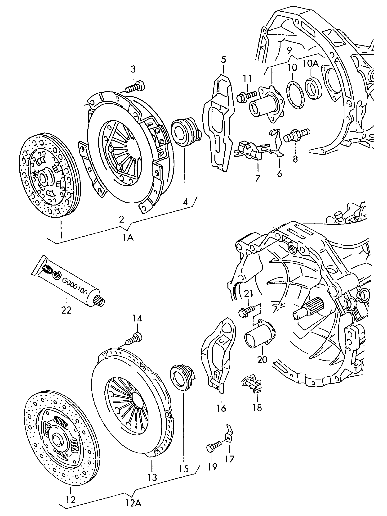 VW 06B 141 117 D - Sajūga komplekts adetalas.lv