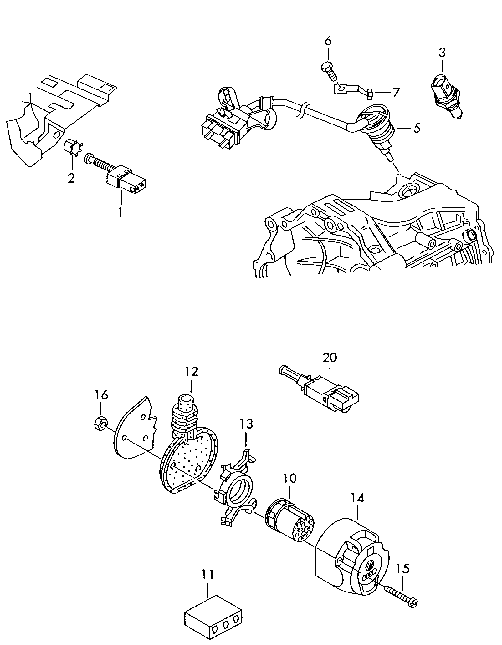 VAG 443945515 - Bremžu signāla slēdzis adetalas.lv