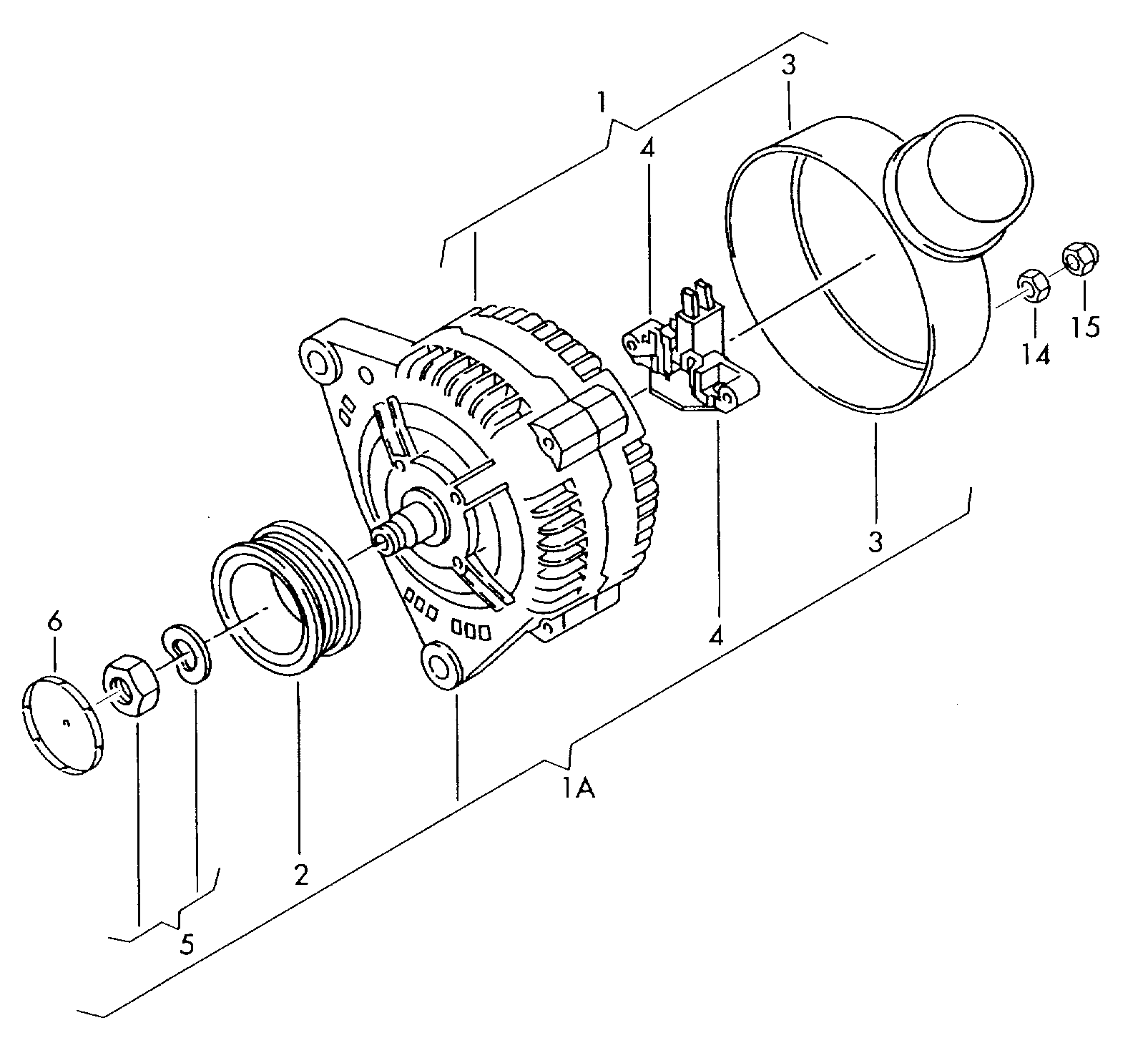 Skoda 028903025AX - Ģenerators adetalas.lv