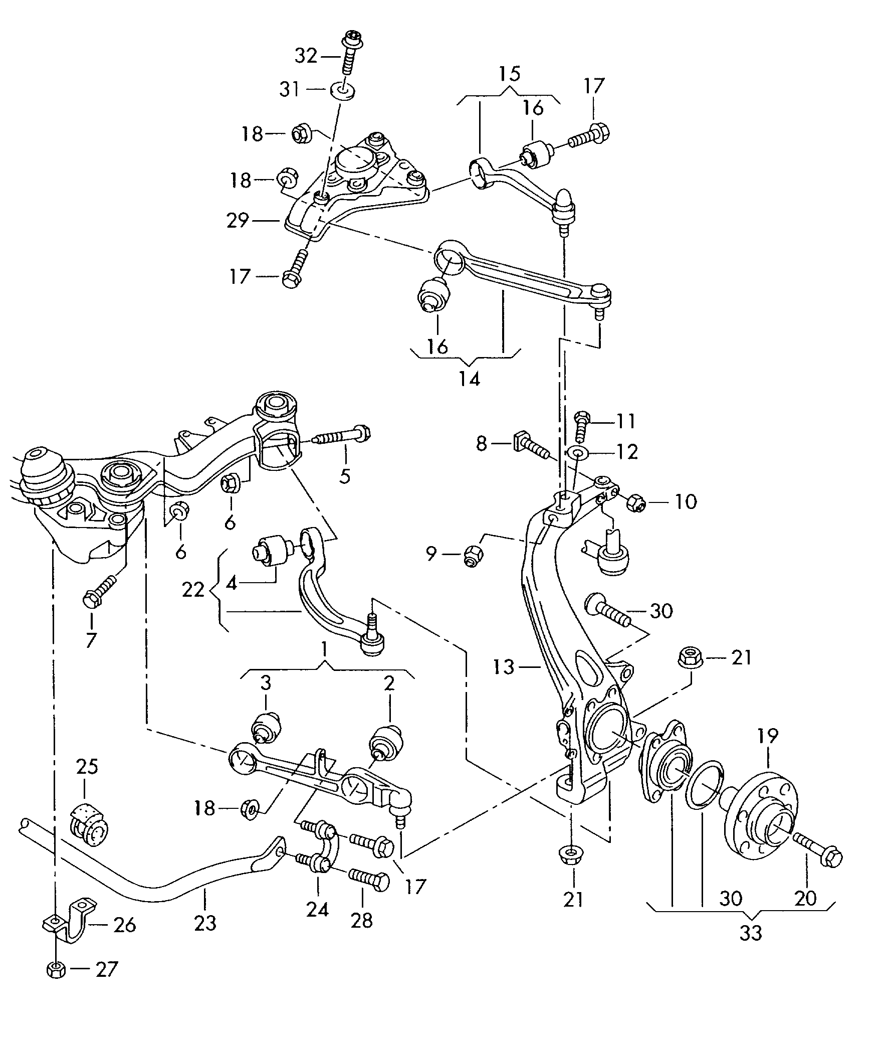 Skoda 4F0 407 151A - Neatkarīgās balstiekārtas svira, Riteņa piekare adetalas.lv