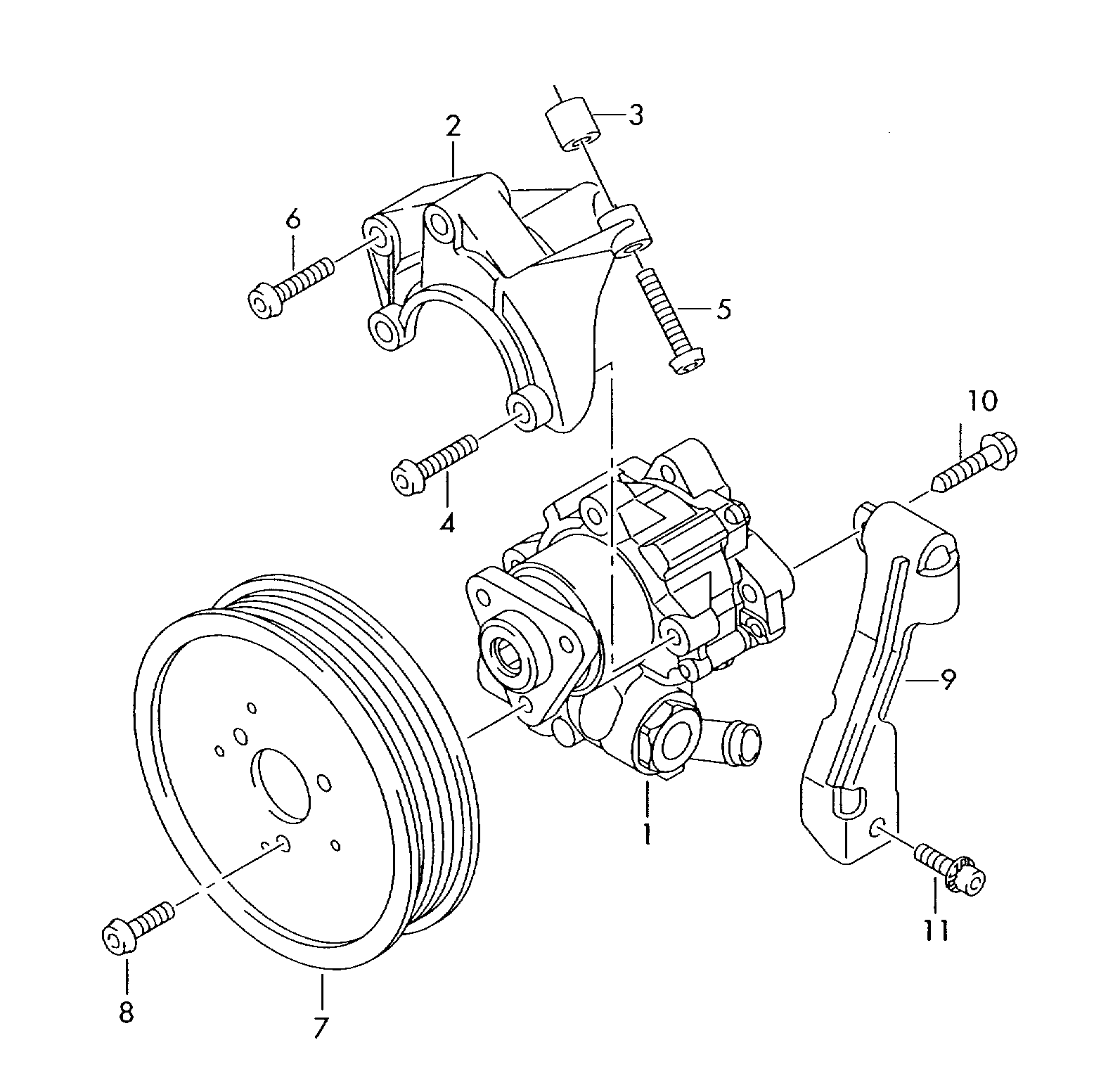 VW 4F0145155H - Hidrosūknis, Stūres iekārta adetalas.lv