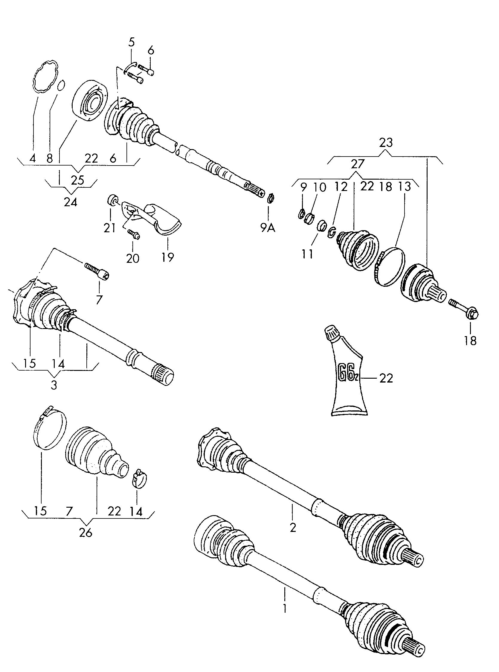 Skoda 3B0 498 203 A - Putekļusargs, Piedziņas vārpsta adetalas.lv