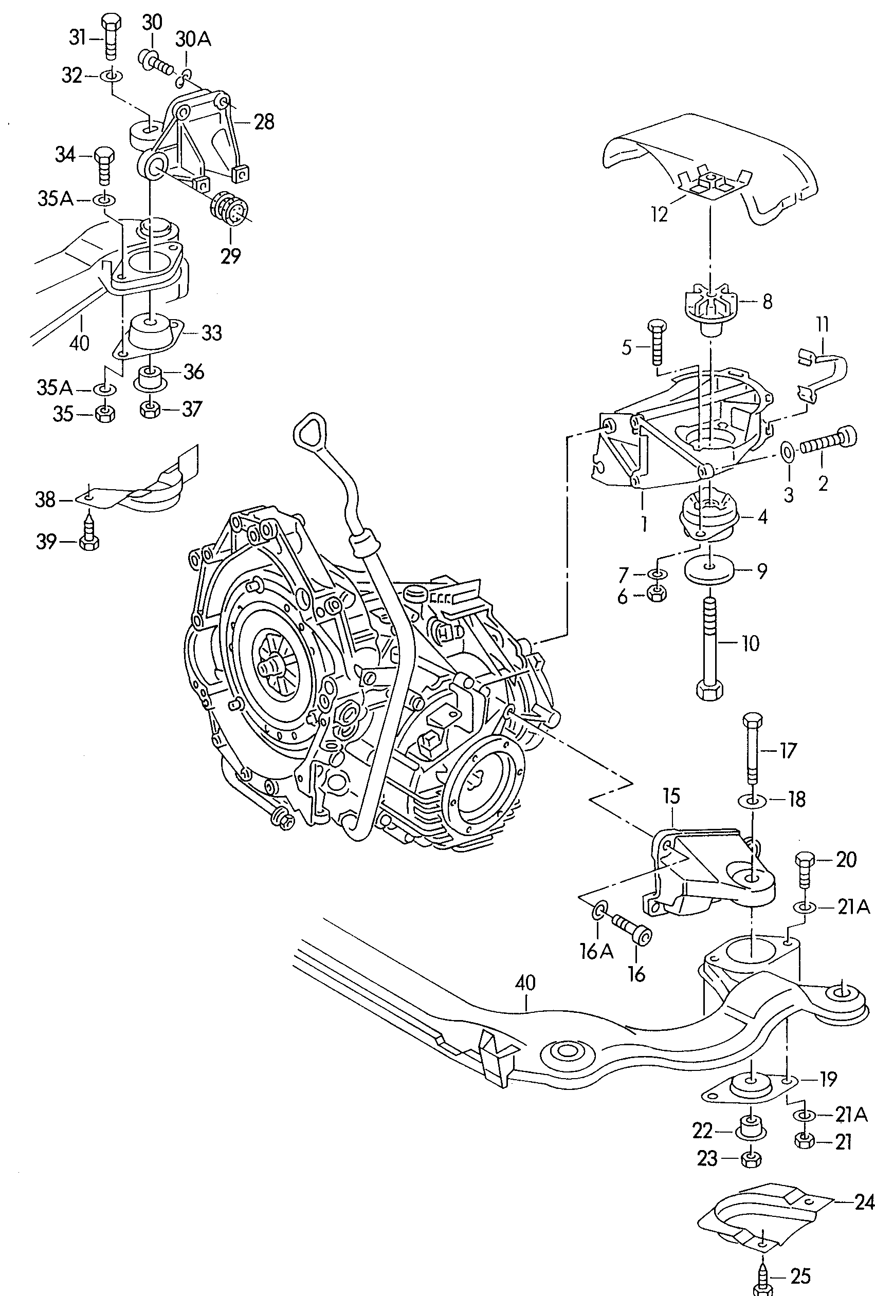 VAG N  01024041 - Skrūve, Izplūdes sistēma adetalas.lv