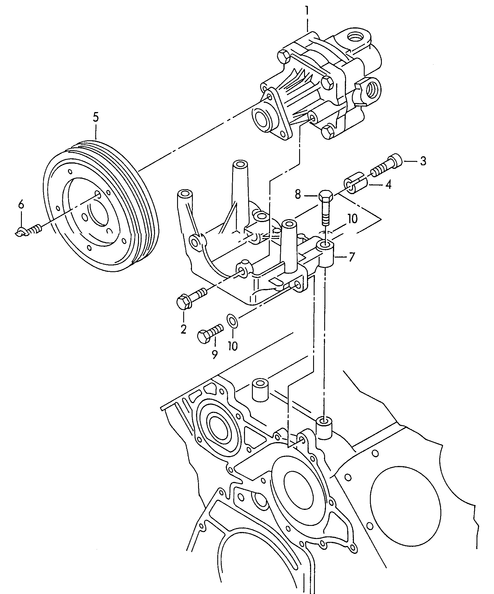 AUDI 050145155CX - Hidrosūknis, Stūres iekārta adetalas.lv