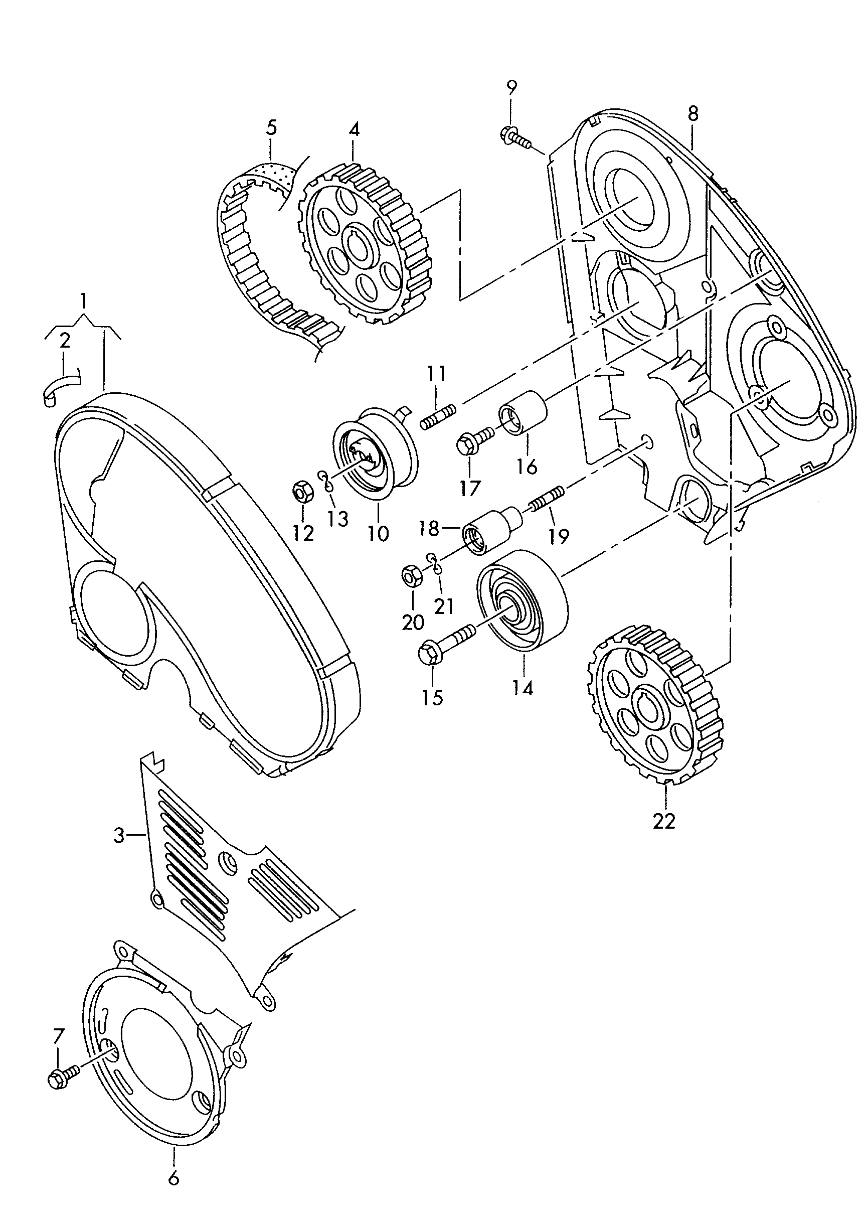 Seat 038 109 244 E - Parazīt / Vadrullītis, Zobsiksna adetalas.lv