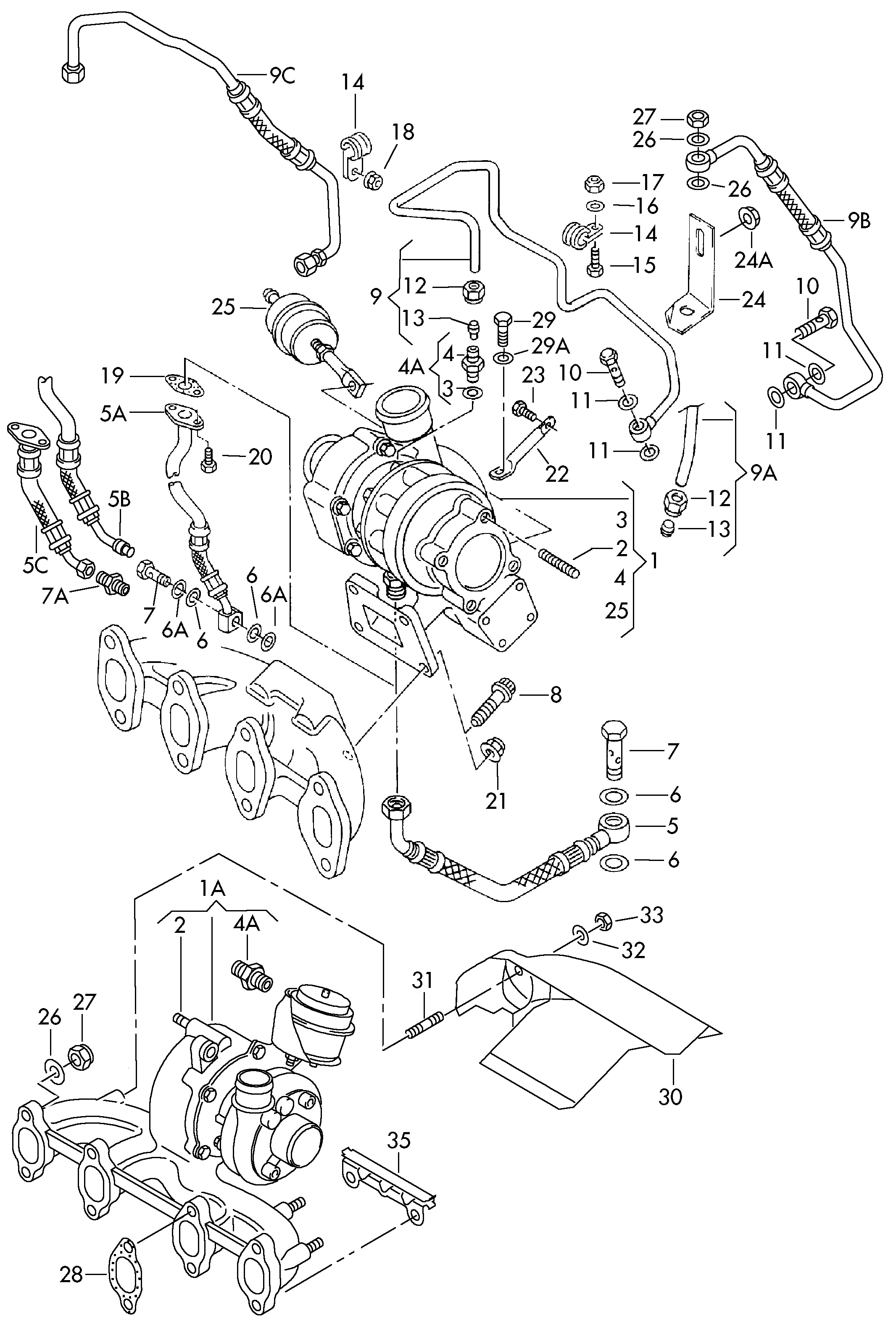 AUDI 038 145 701 A - Kompresors, Turbopūte adetalas.lv