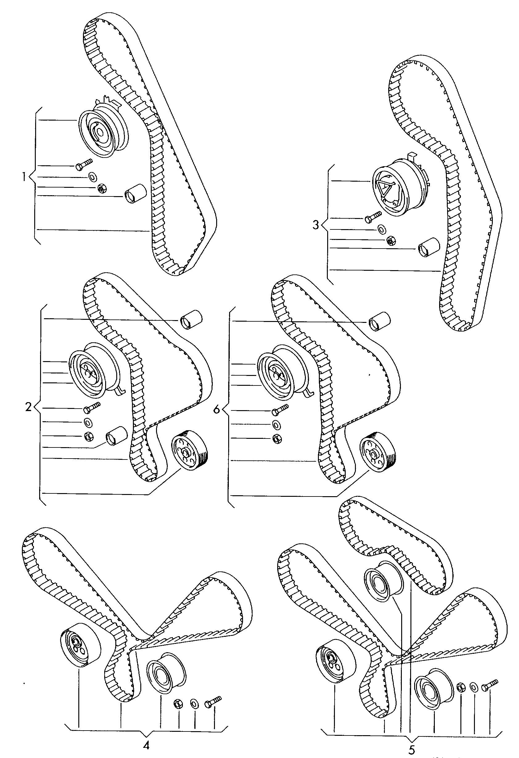 VAG 058198119 - Zobsiksnas komplekts adetalas.lv