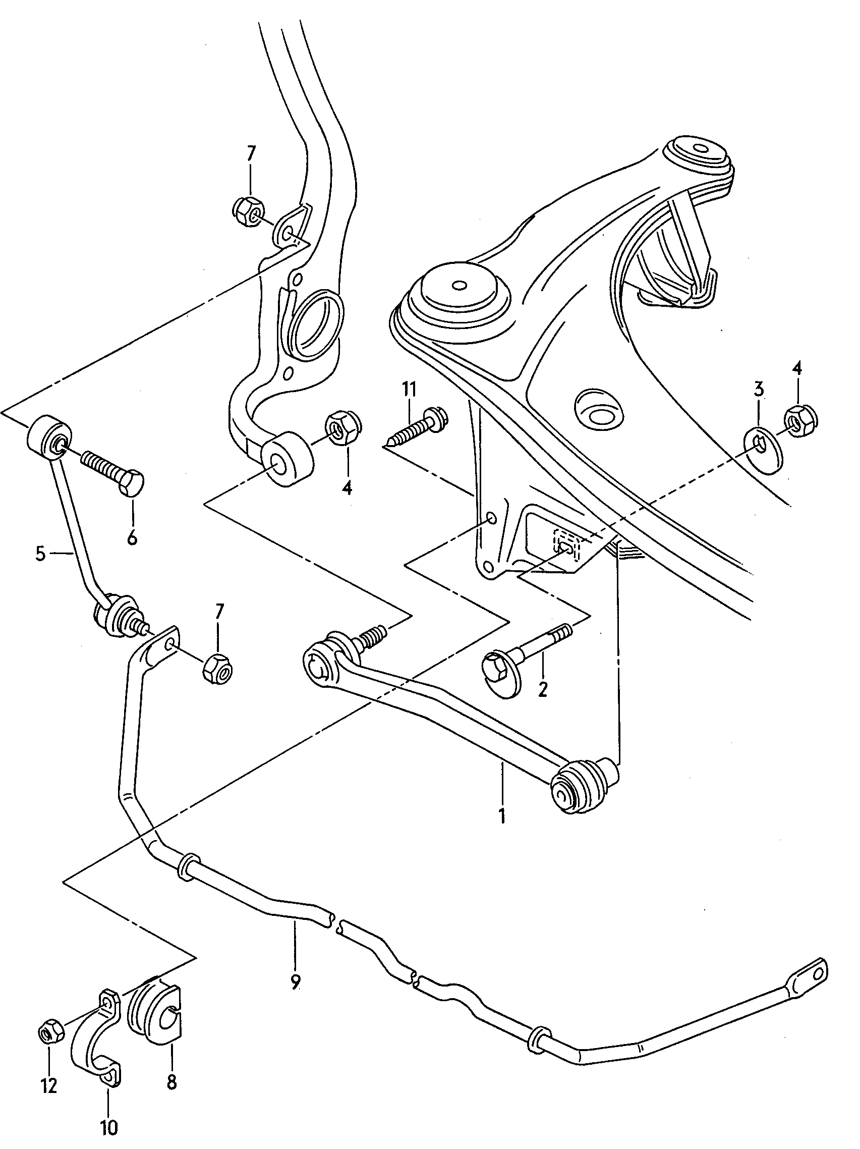 VW 8D0 501 530 - Neatkarīgās balstiekārtas svira, Riteņa piekare adetalas.lv