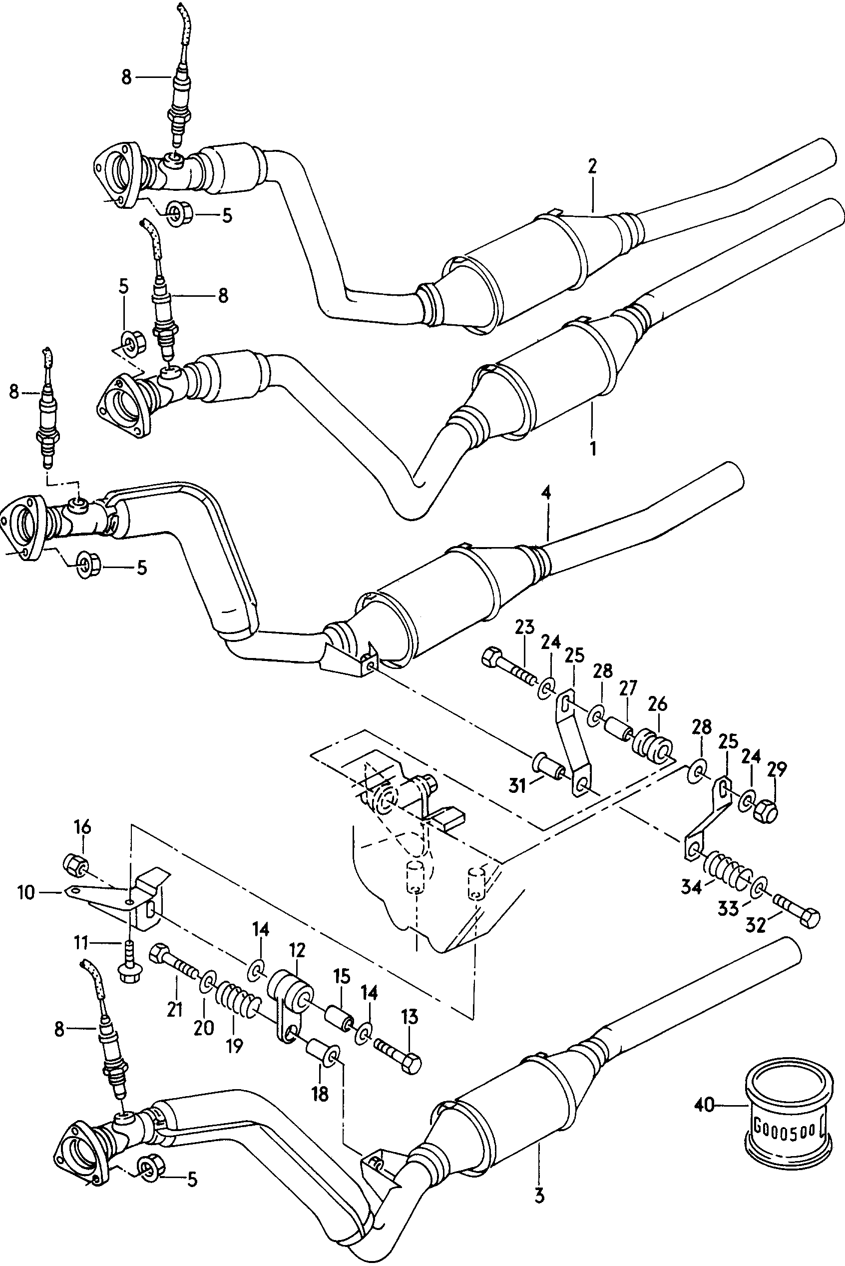 Seat 8D0253115C - Blīve, Izplūdes caurule adetalas.lv