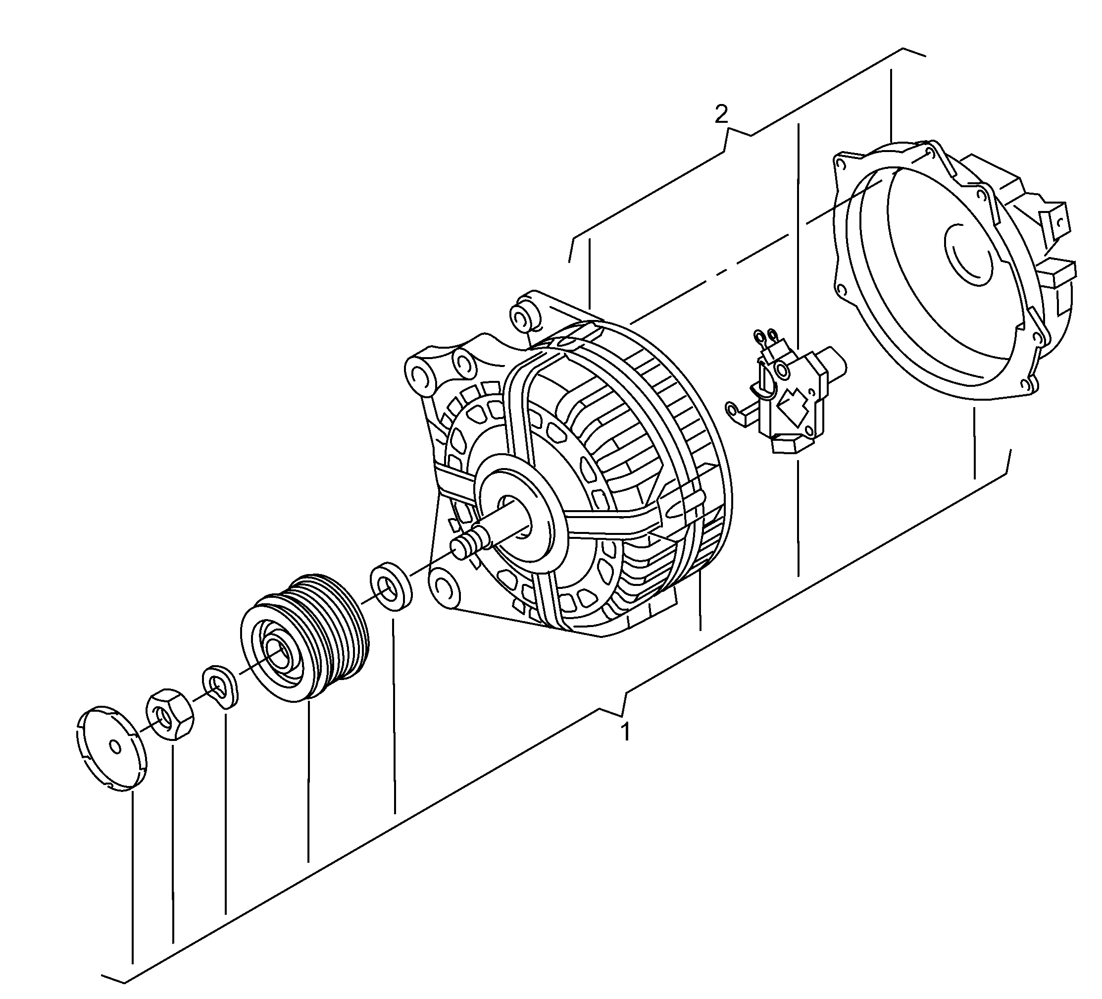 AUDI 06J 903 023 G - Piedziņas skriemelis, Ģenerators adetalas.lv