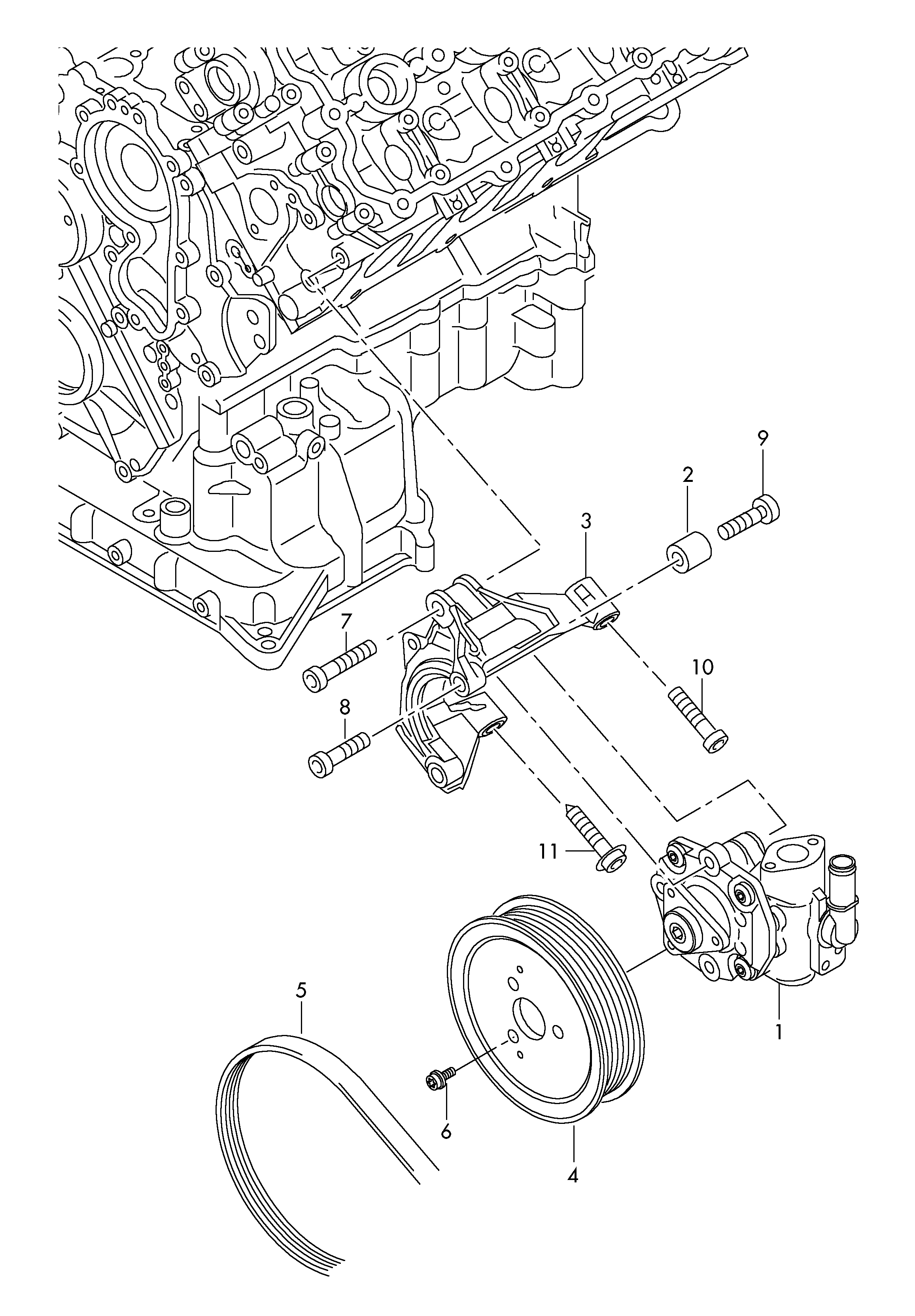 VW 4H0 145 156 C - Hidrosūknis, Stūres iekārta adetalas.lv