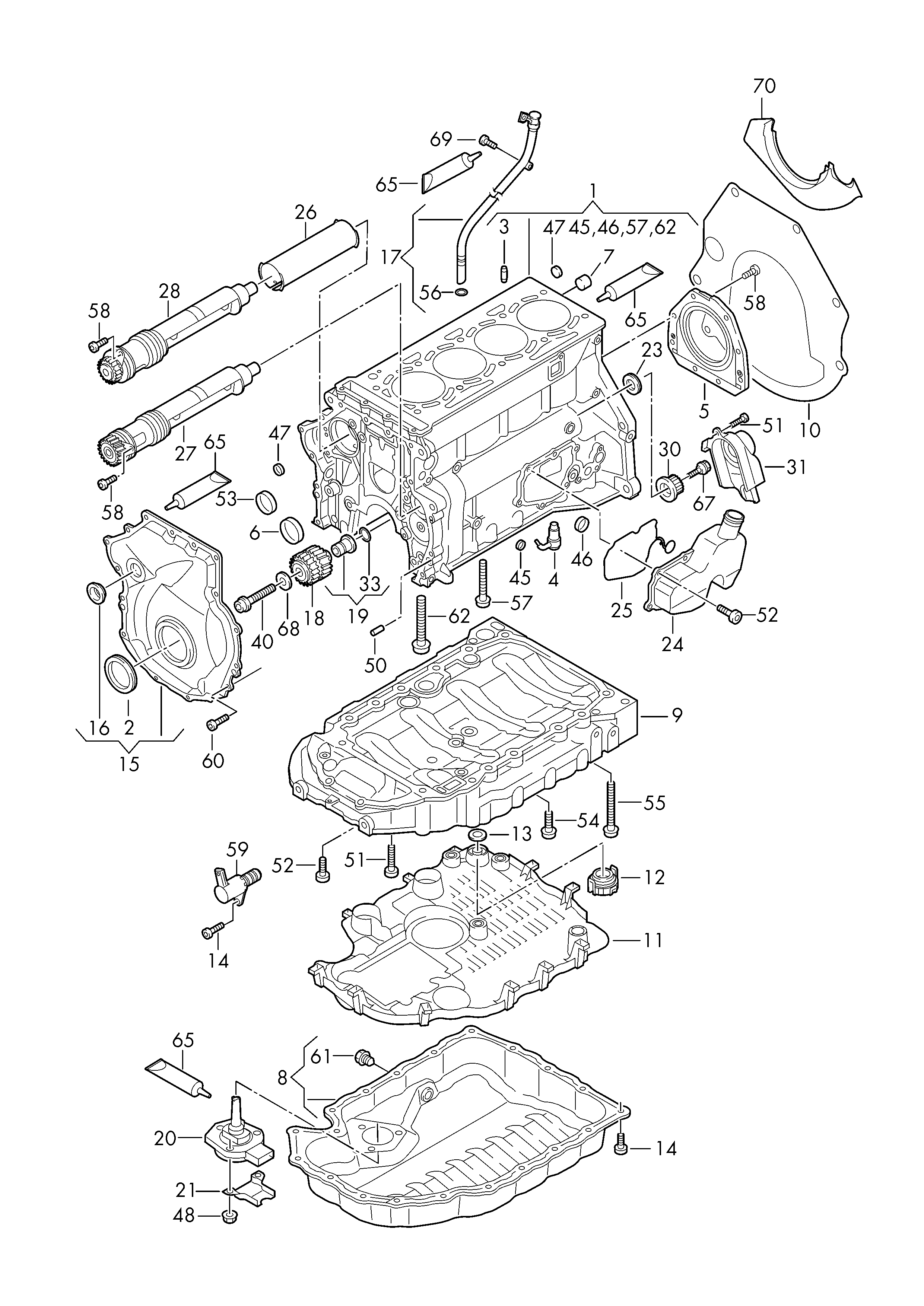 AUDI 06H 103 171 F - Vārpstas blīvgredzens, Kloķvārpsta adetalas.lv